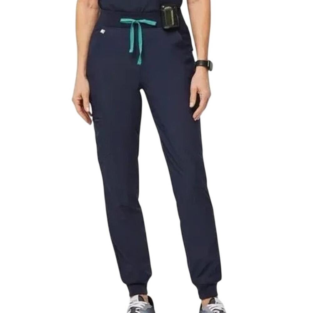 Women's Figs Navy Blue Freex Mesh Lined Zamora Jogger Scrub Pants